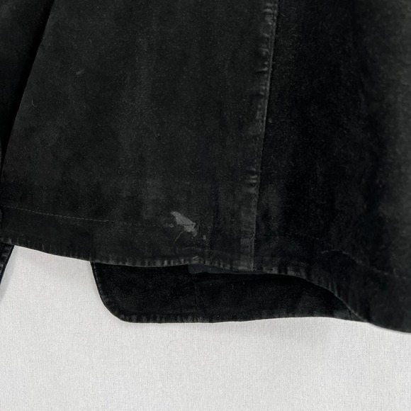 JOHN VARVATOS Jacket Mens Adult 50 Black Goat Suede Coat Button Up Slim Fit - Picture 13 of 16